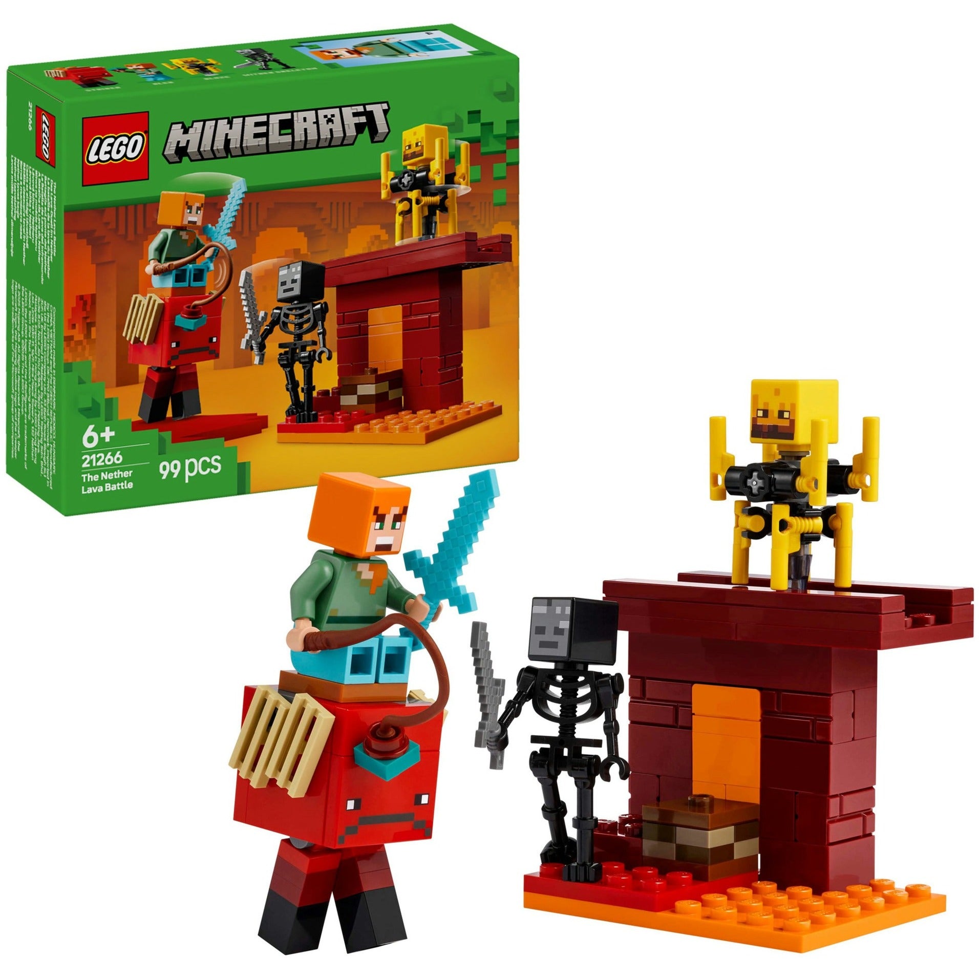 Lego 21266 Minecraft The Lava Duel In The Nether - Geekd.dk