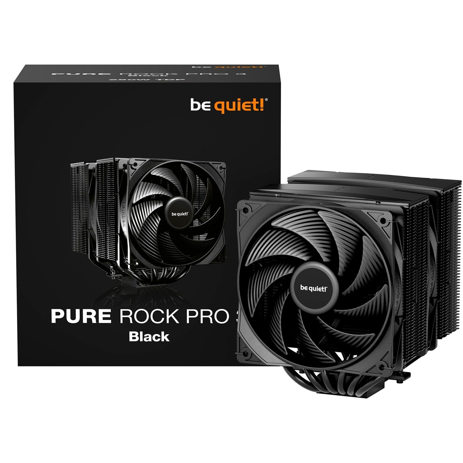 Be Quiet Pure Rock Pro 3 Black (black, 120 Mm) Cpu Køler - Geekd.dk