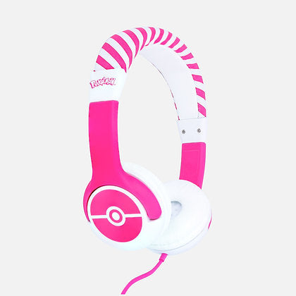 Otl - Junior Headphones - Pokemon Pokeball Pink (pk0842) Headset - Geekd.dk