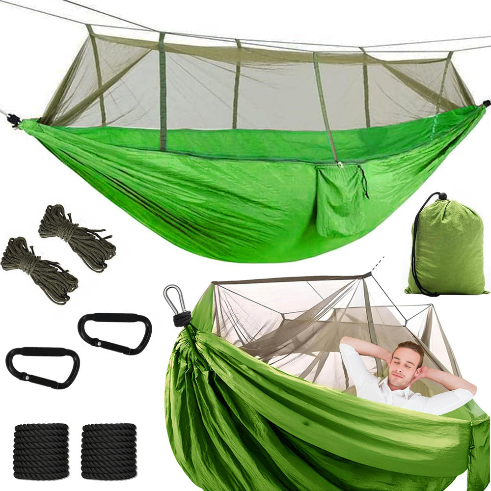 Letvægts Hængekøje Med Myggenet  Perfekt Til Camping & Outdoor