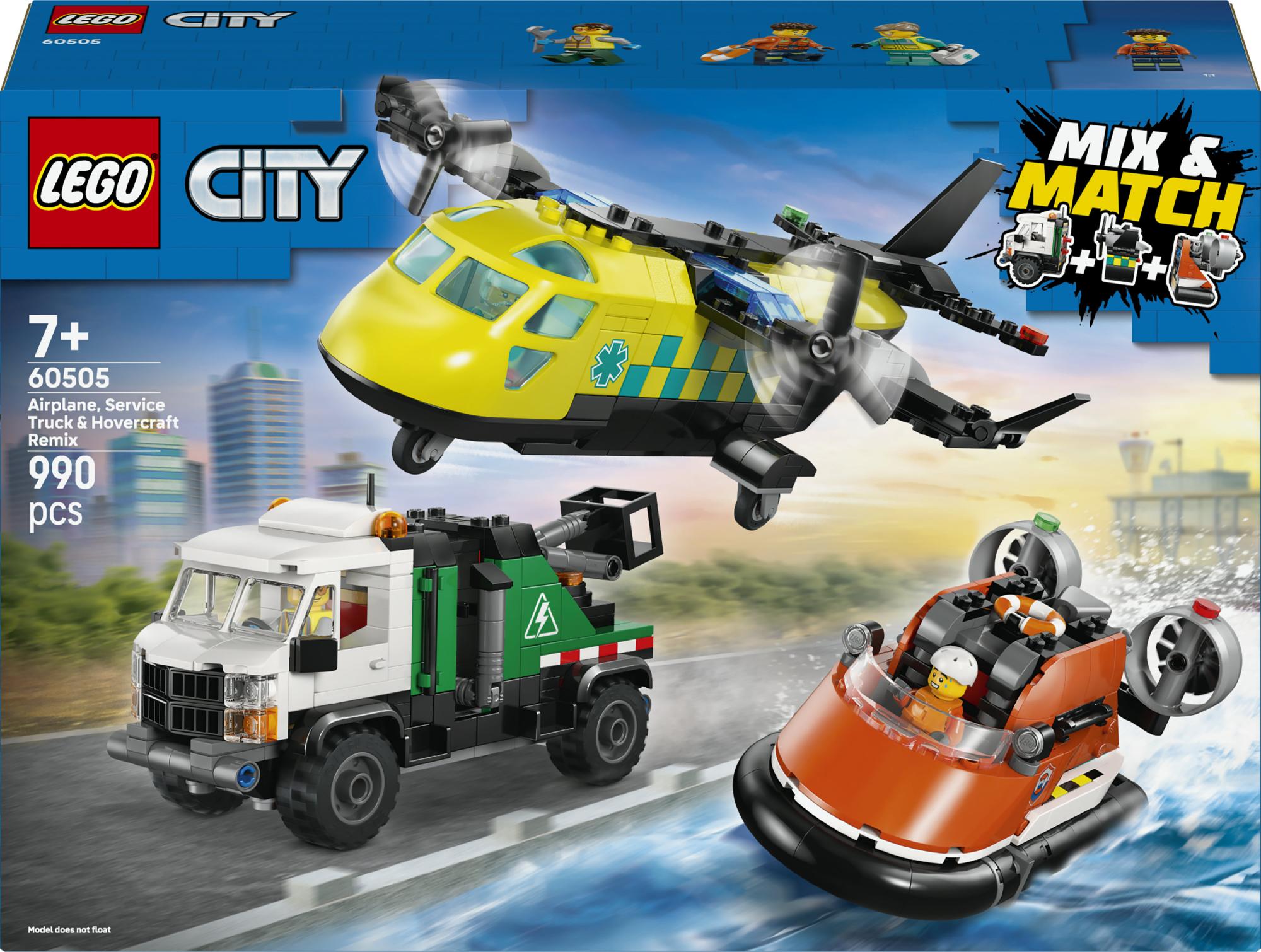 Lego City Flyvemaskine Servicebil Og Hovercraft - Geekd.dk