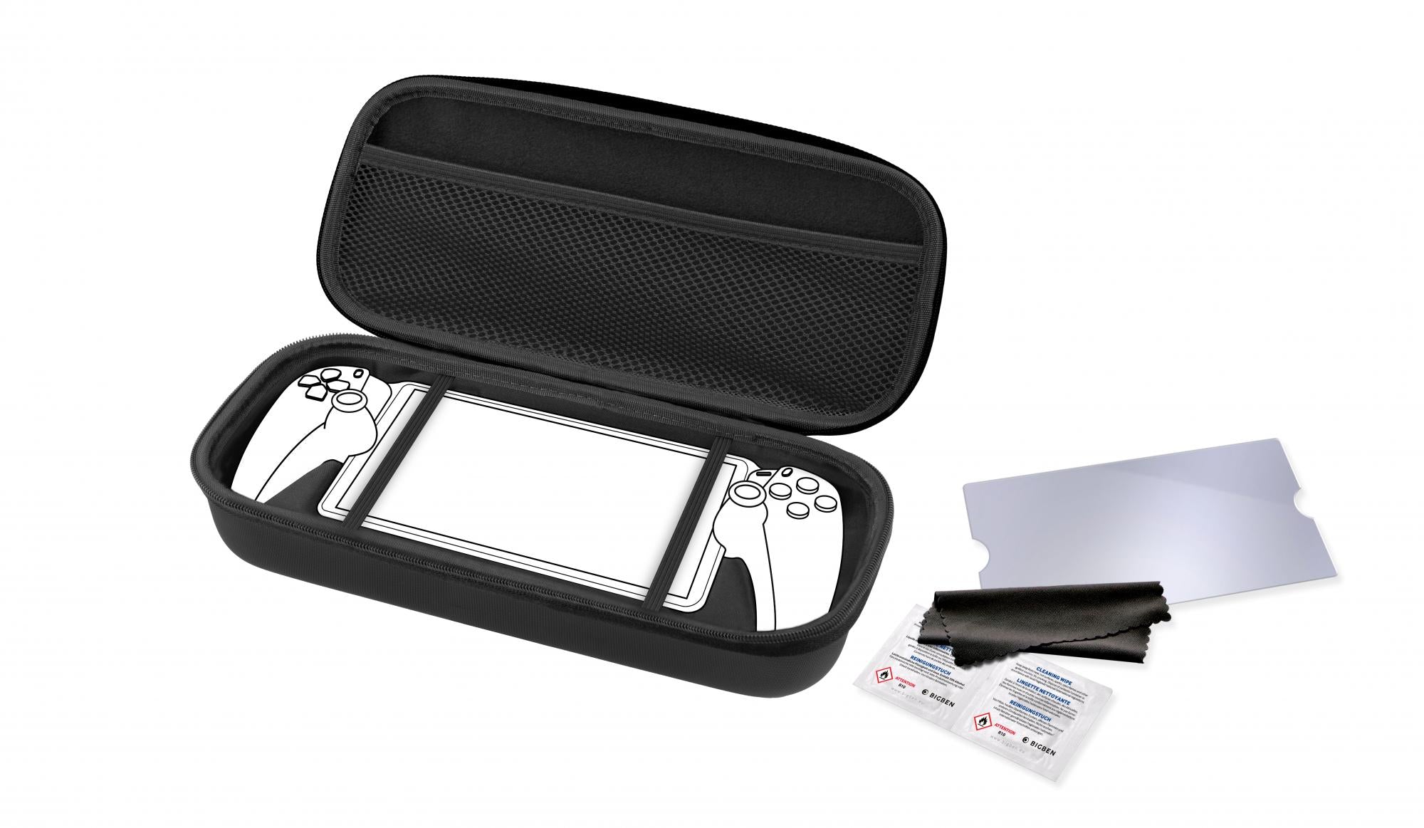 Bigben Carry Pouch & Tempered Glass Til Playstation Portal (ps5) Konsol Tilbehør - Geekd.dk