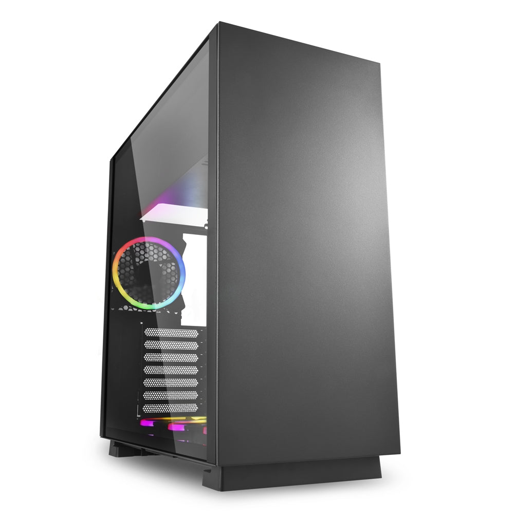 Sharkoon Pure Steel Rgb - Black Window Kabinet - Geekd.dk