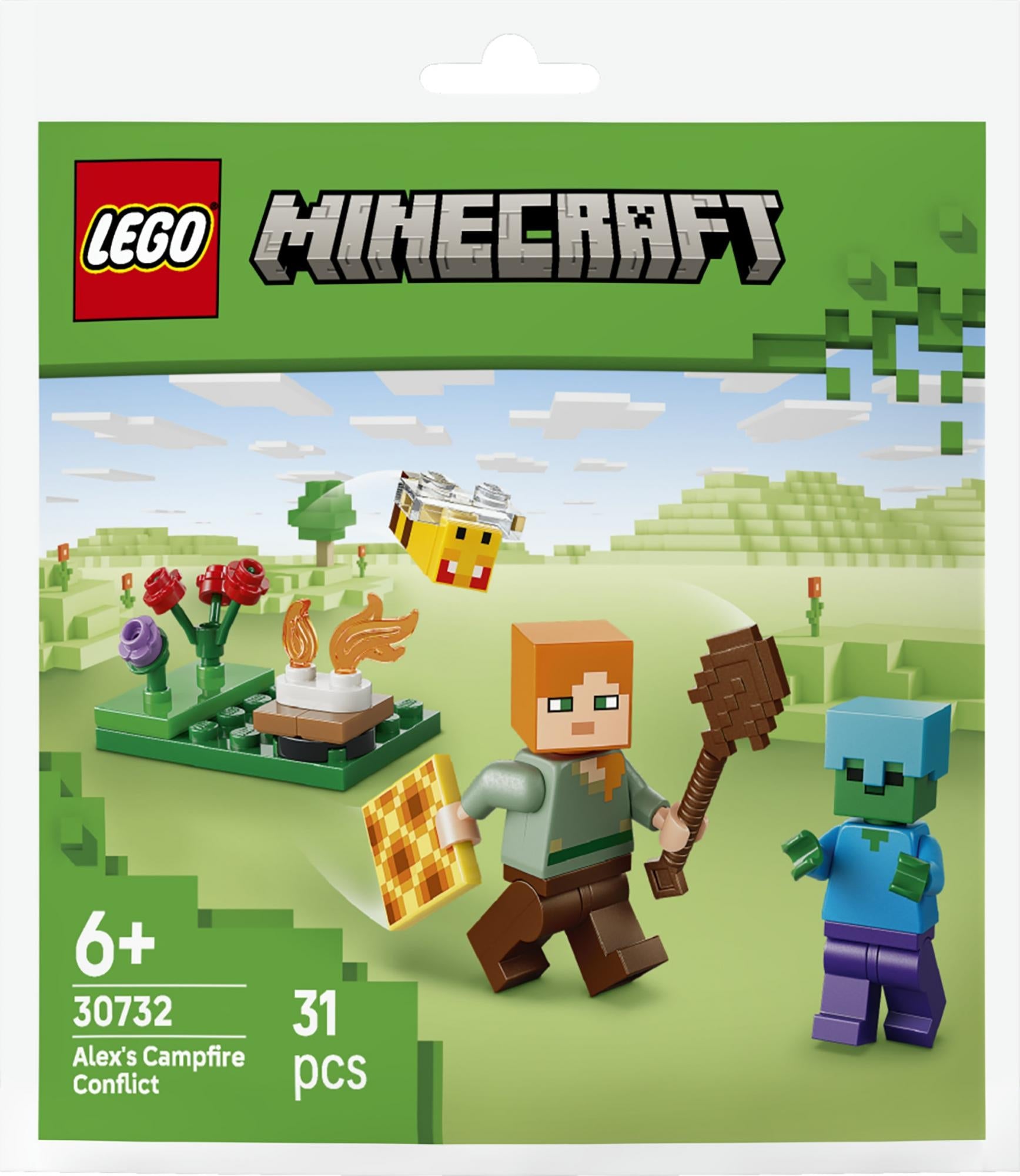 Legoâ® Minecraft - Alexâs Campfire Conflict - Geekd.dk