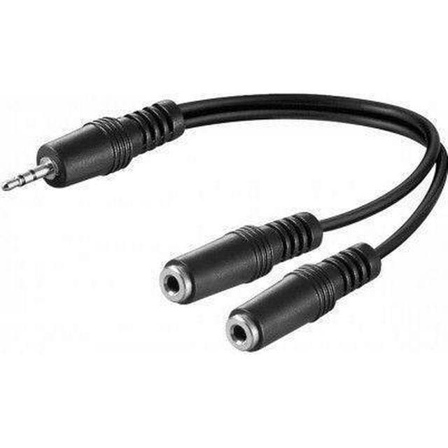 2 Aux Til 1 Adapter Lydkabler - Geekd.dk