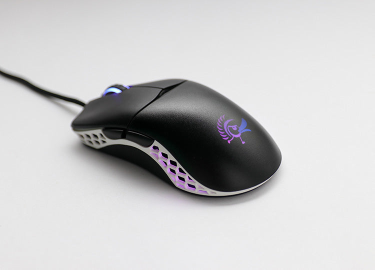 Ducky Feather Black & White - Huano Blue Mus - Geekd.dk
