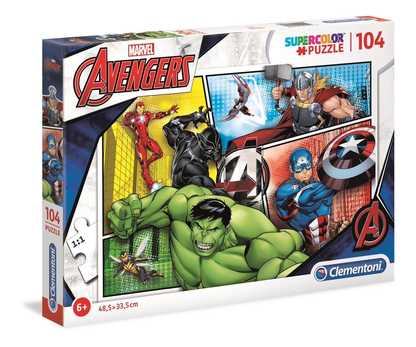 Avengers Puslespil - 104 Brikker - Geekd.dk