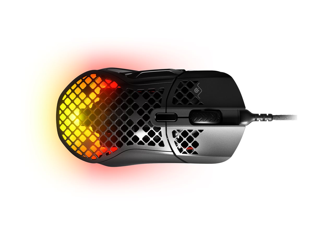 Steelseries Aerox 5 Optisk Kabling Sort Mus - Geekd.dk