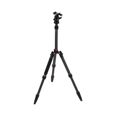 Rollei - Kompact Rejsemodel No. I Carbon Sort Kamerastativ - Geekd.dk