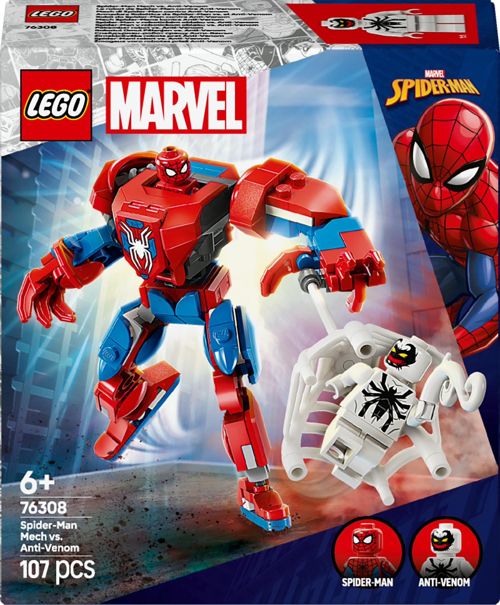 Lego 76308 Marvel Super Heroes Spider-man Mech Vs. Anti-venom - Geekd.dk