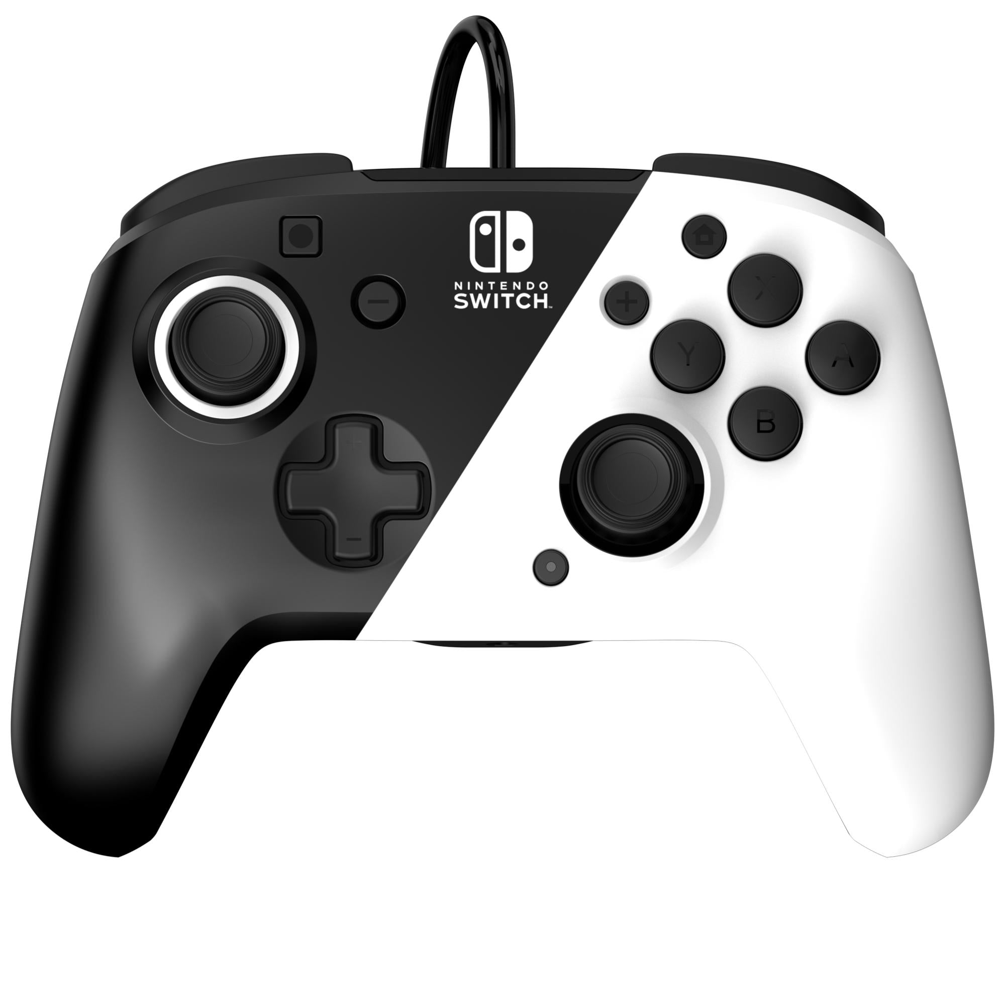 Faceoff Deluxe+ Audio Kablet Controller - Sort/hvid - Geekd.dk