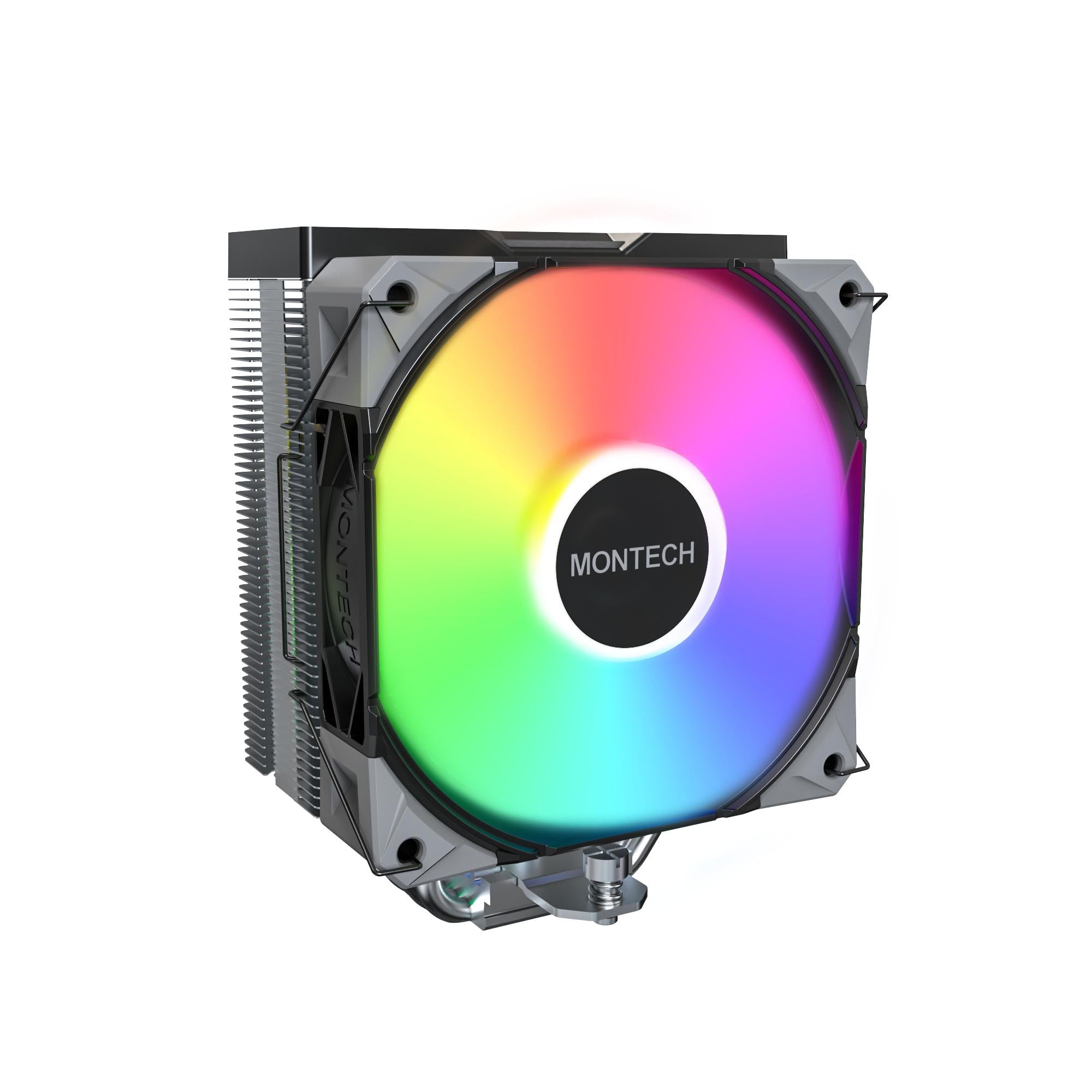 Montech Nx400 Argb, Single Tower, 4 Hp Cpu Cooler, Black Cpu Køler - Geekd.dk