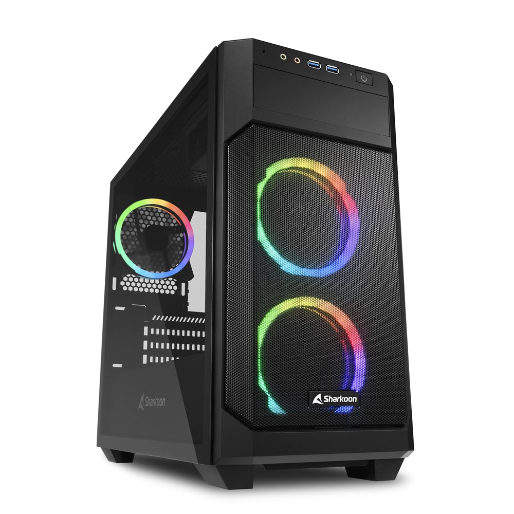 Sharkoon V1000 Rgb Tower Case Kabinet - Geekd.dk