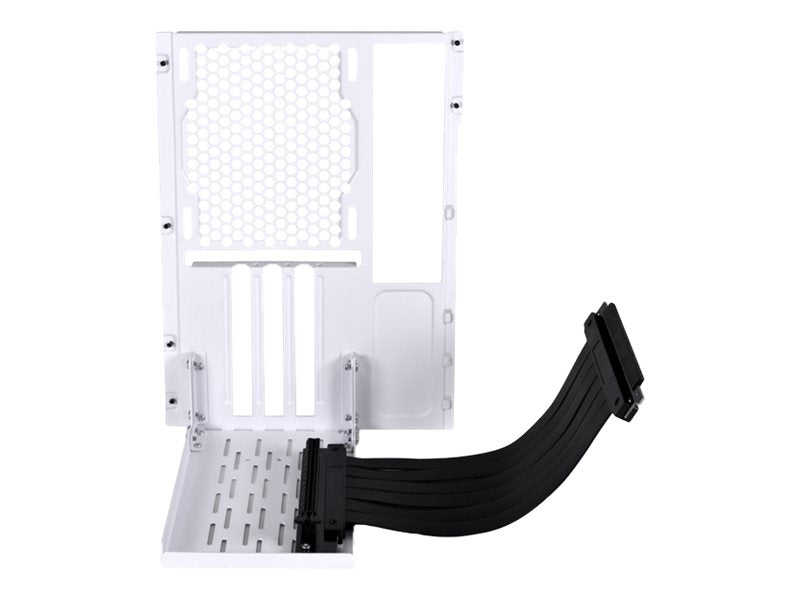 Lian Li O11d-1w-4 Mini Riser Card + Pci-slot-cover - Pcie 4.0 - 200mm - Hvid Kabinet Tilbehør - Geekd.dk