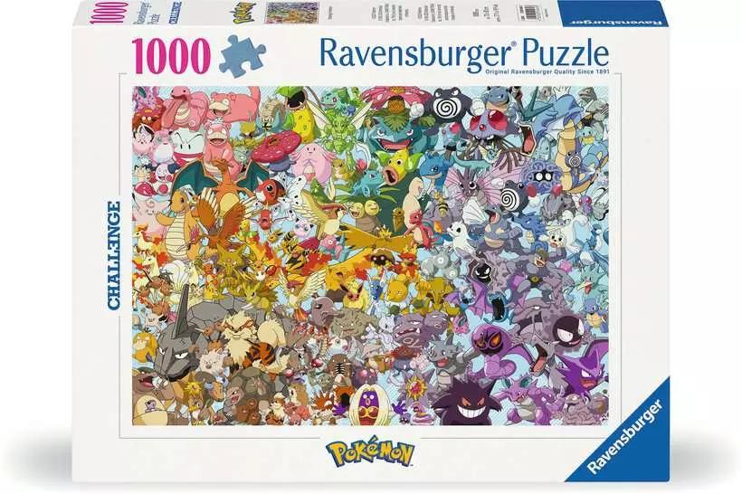 Ravensburger Pokémon Challenge Puzzle  -  1000 Brikker Puslespil - Geekd.dk