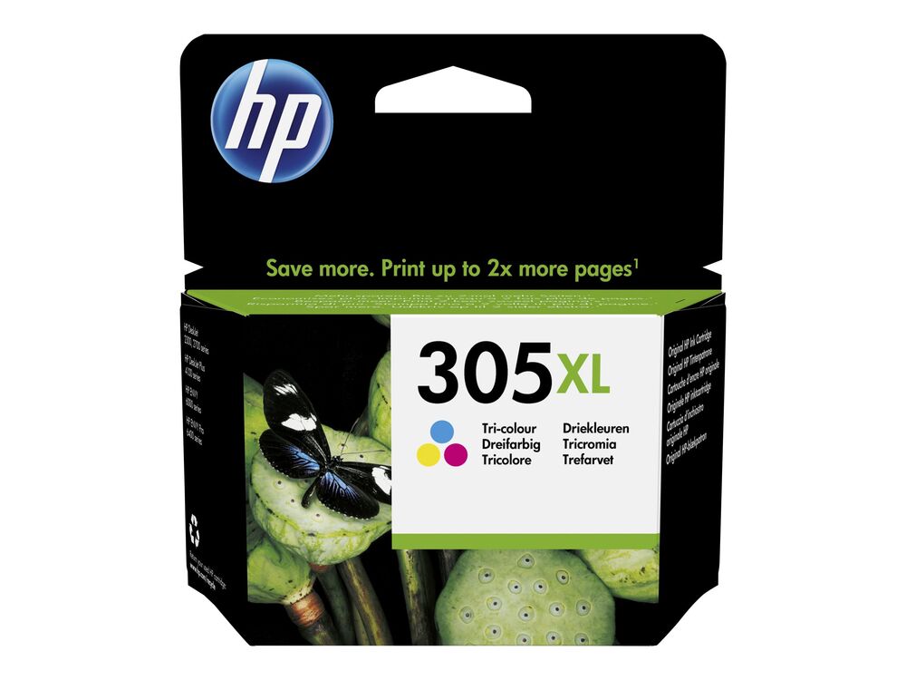 Hp 305xl 3-farvet Blækpatron 3ym63ae Original