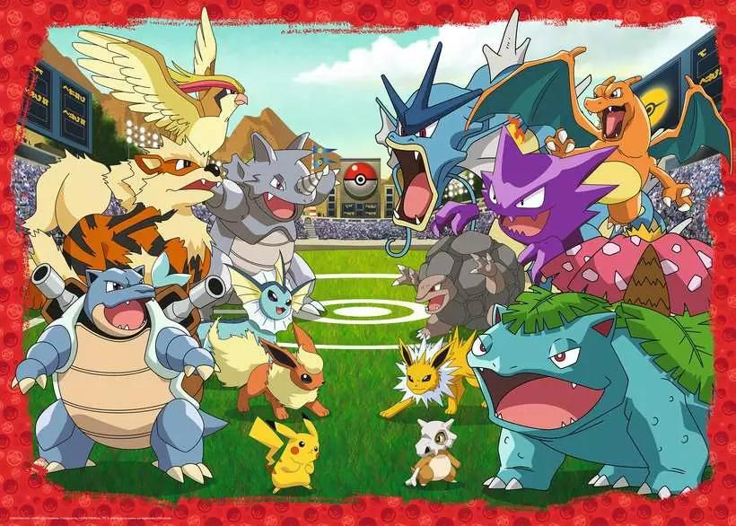 Pokémon Showdown Puzzle  -  1000 Brikker Puslespil - Geekd.dk