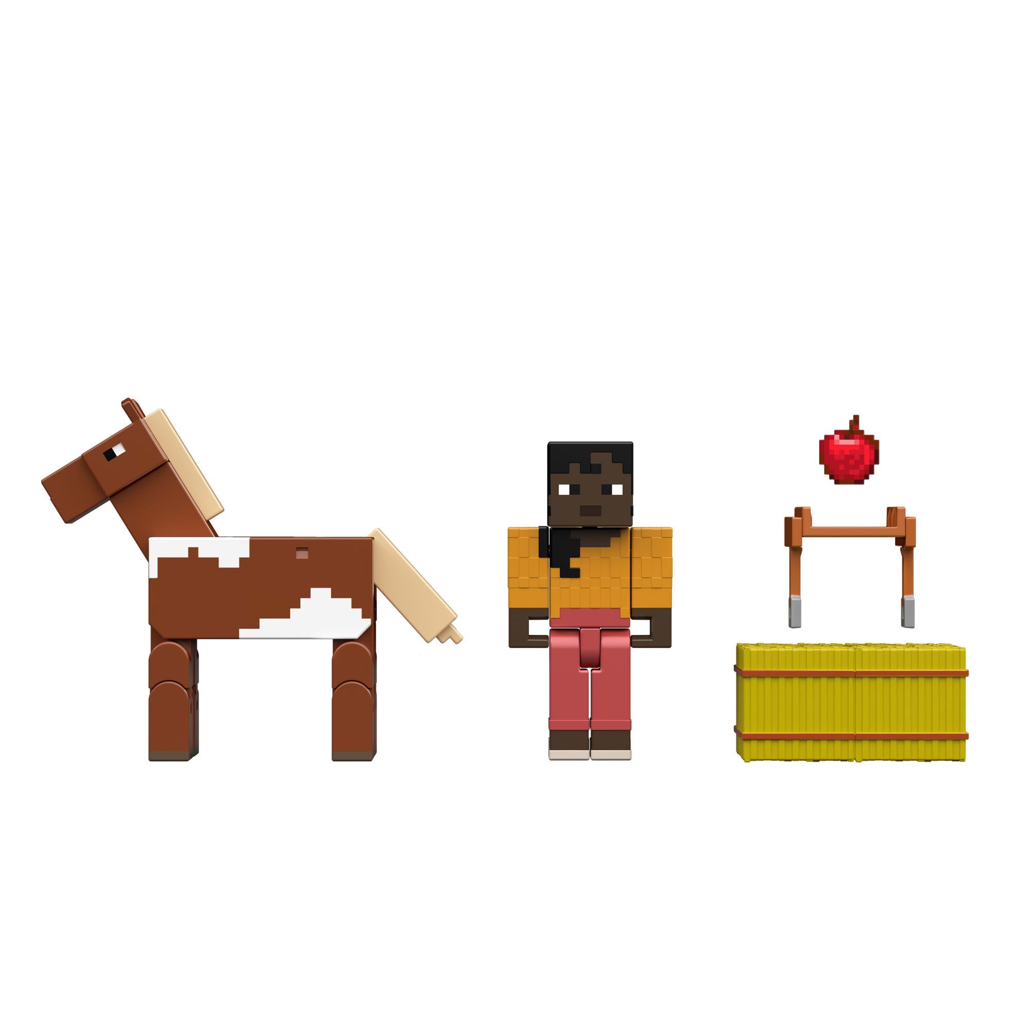 Minecraft Core Figur 2-pack  -  Stable Master Makena & Hest - Geekd.dk