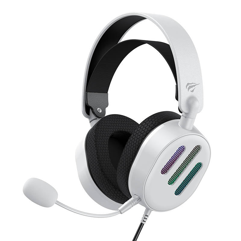 Gaming Headphones Havit H2038u Rgb (white) Headset - Geekd.dk