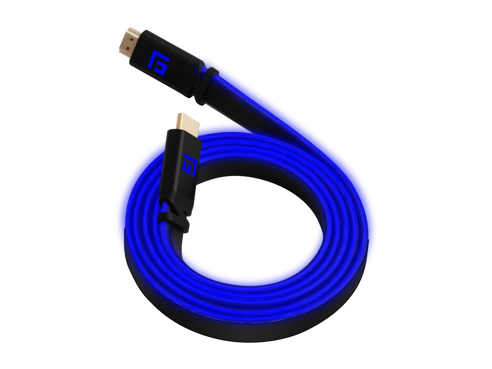 Floating Grip 3m High-speed Led Hdmi Cable V2.1 - Blue Videokabel - Geekd.dk