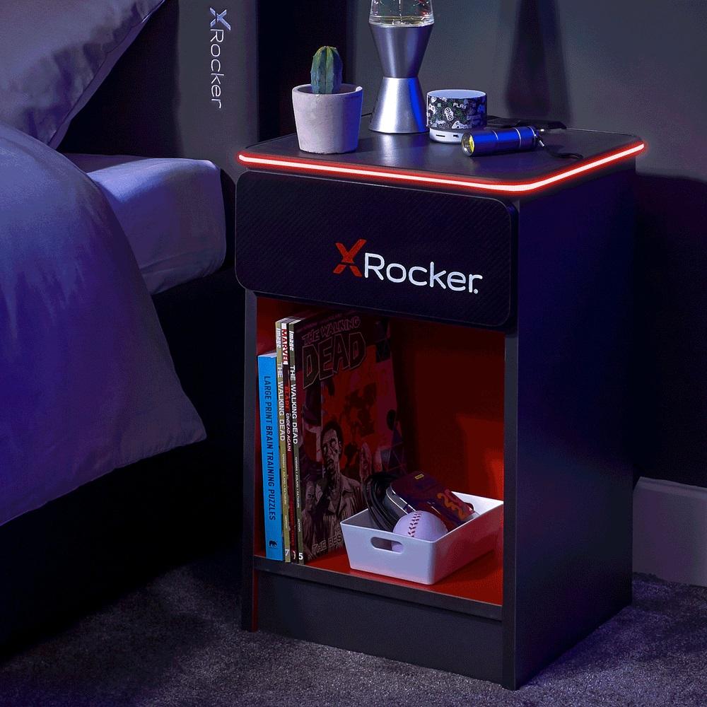 Xrocker Carbon-tek Bedside With Wireless Charging Møbler - Geekd.dk
