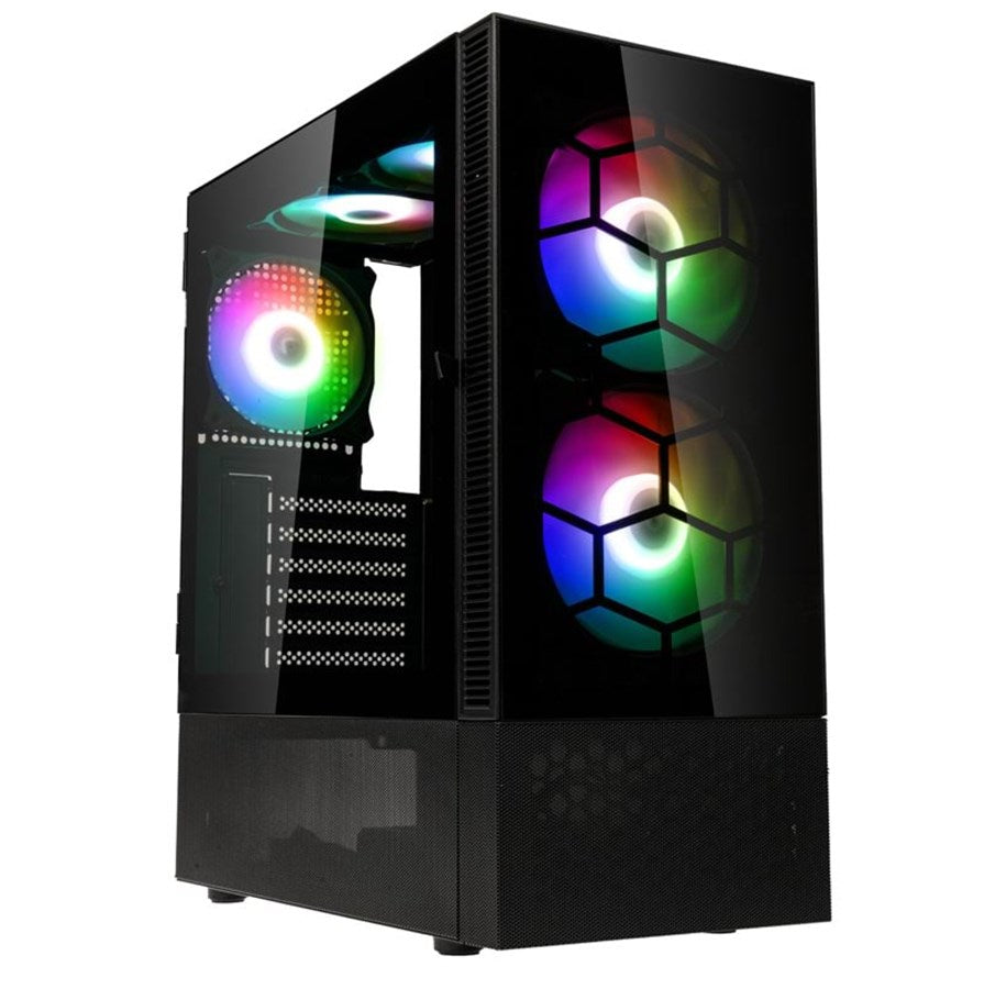 Kolink Observatory Mx Glass Argb Midi Tower Case - Black Kabinet - Geekd.dk