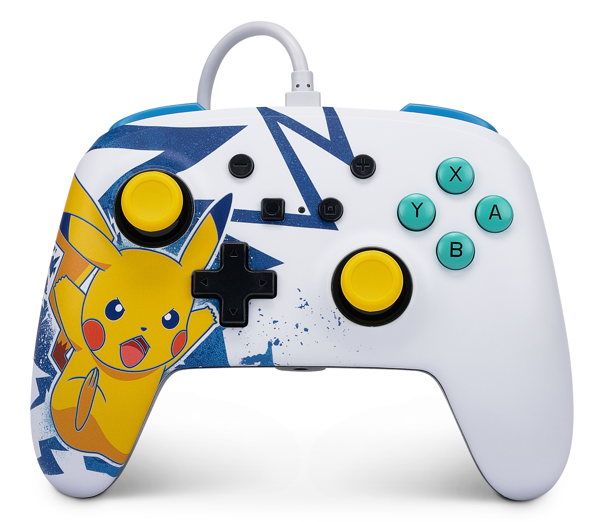 Powera Nsw Enh Wired Controller - Pikachu High Voltage - Geekd.dk