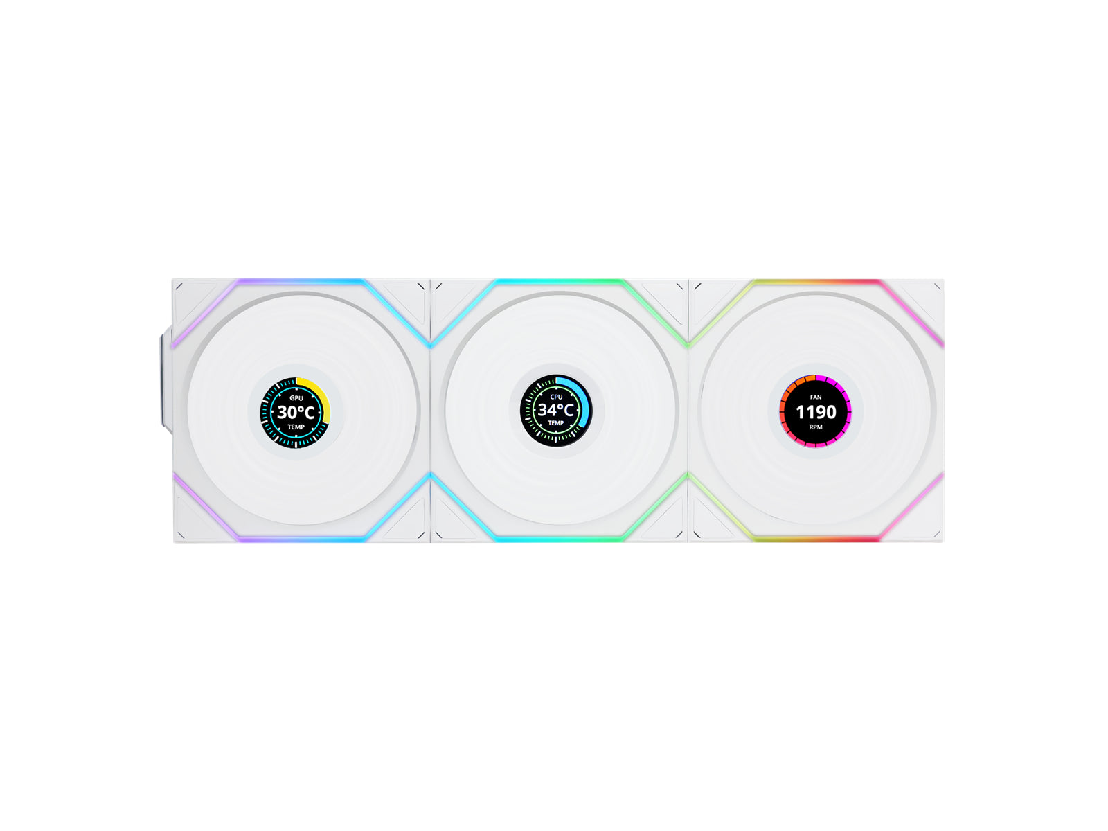 Lian Li Uni Fan Tl Wireless, 3-pak, Hvid - 120 Kabinet Blæser - Geekd.dk
