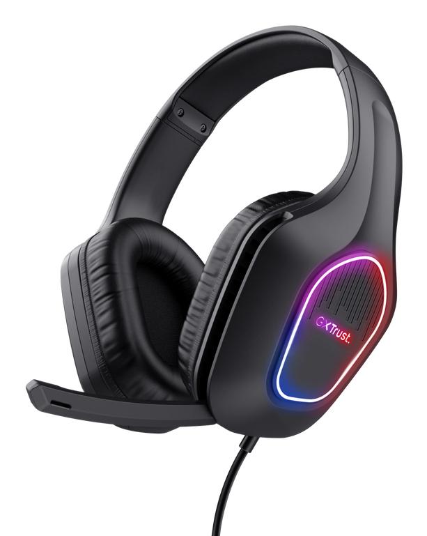 Trust Gxt416 Zirox Led Headset - Sort - Geekd.dk