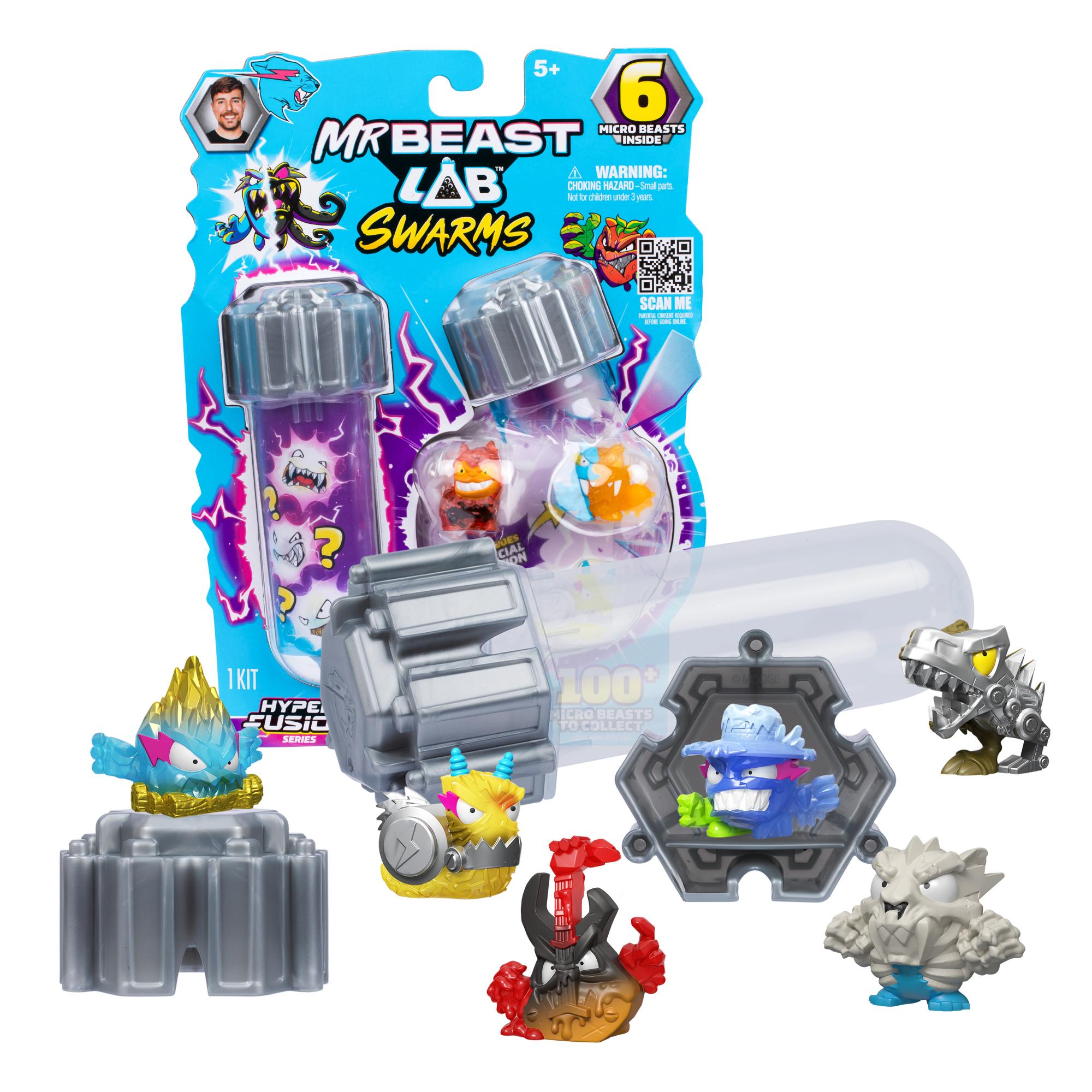 Mr. Beast Lab - Swarms Fusion 6 Pak Figur - Geekd.dk