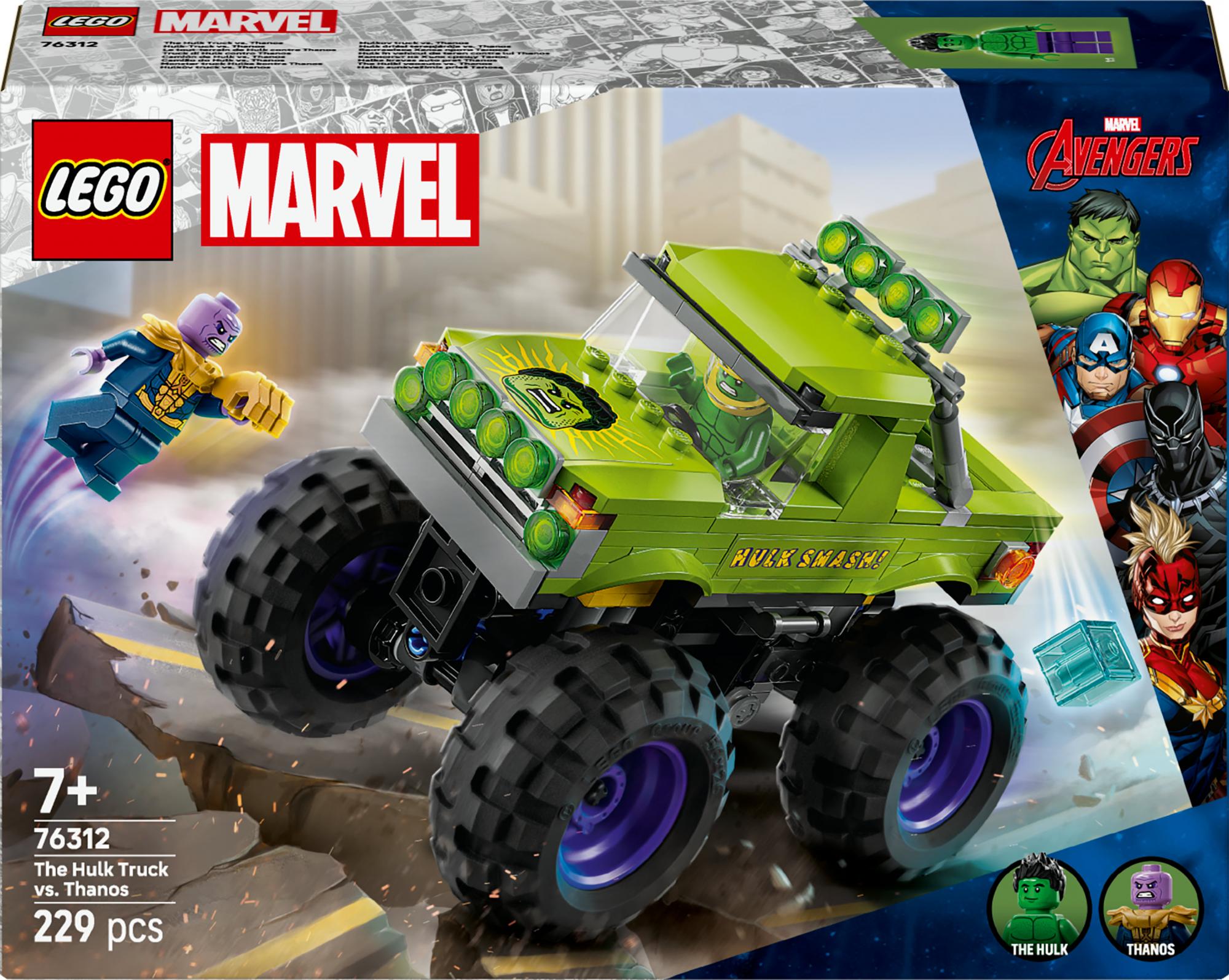 Lego 76312 Marvel Super Heroes Marvel Hulk Truck Vs. Thanos - Geekd.dk