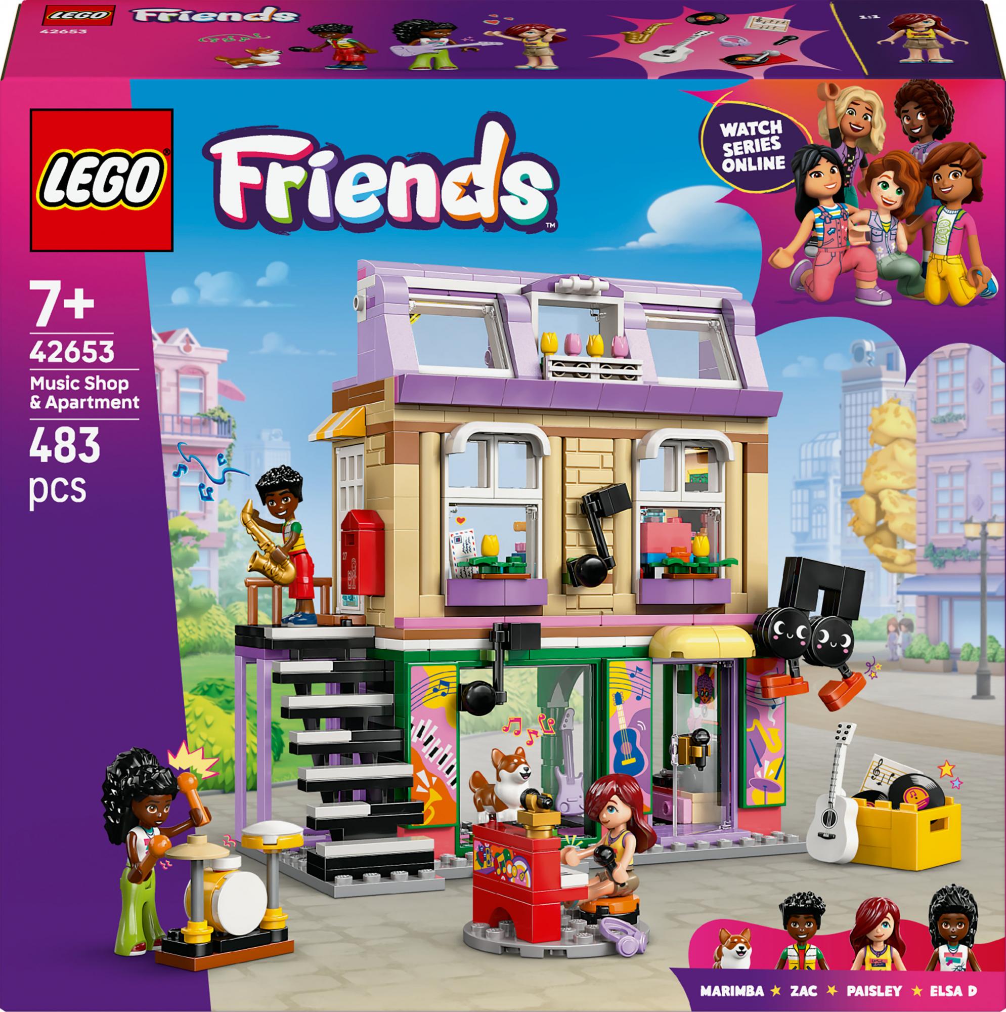 Lego 42653 Friends Music Shop & Apartment - Geekd.dk