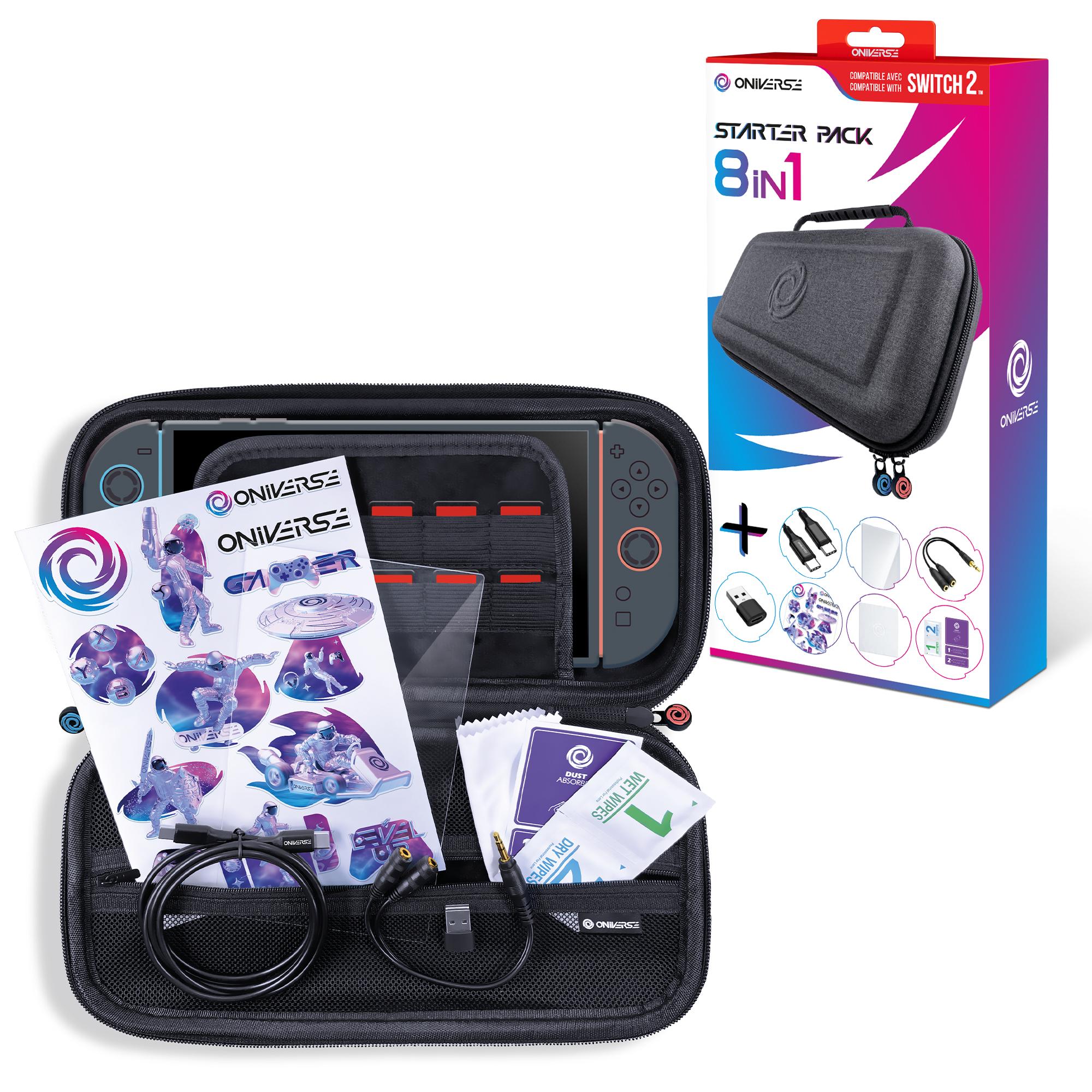 Oniverse Nsw2 8in1 Starter Pack Konsol Tilbehør - Geekd.dk
