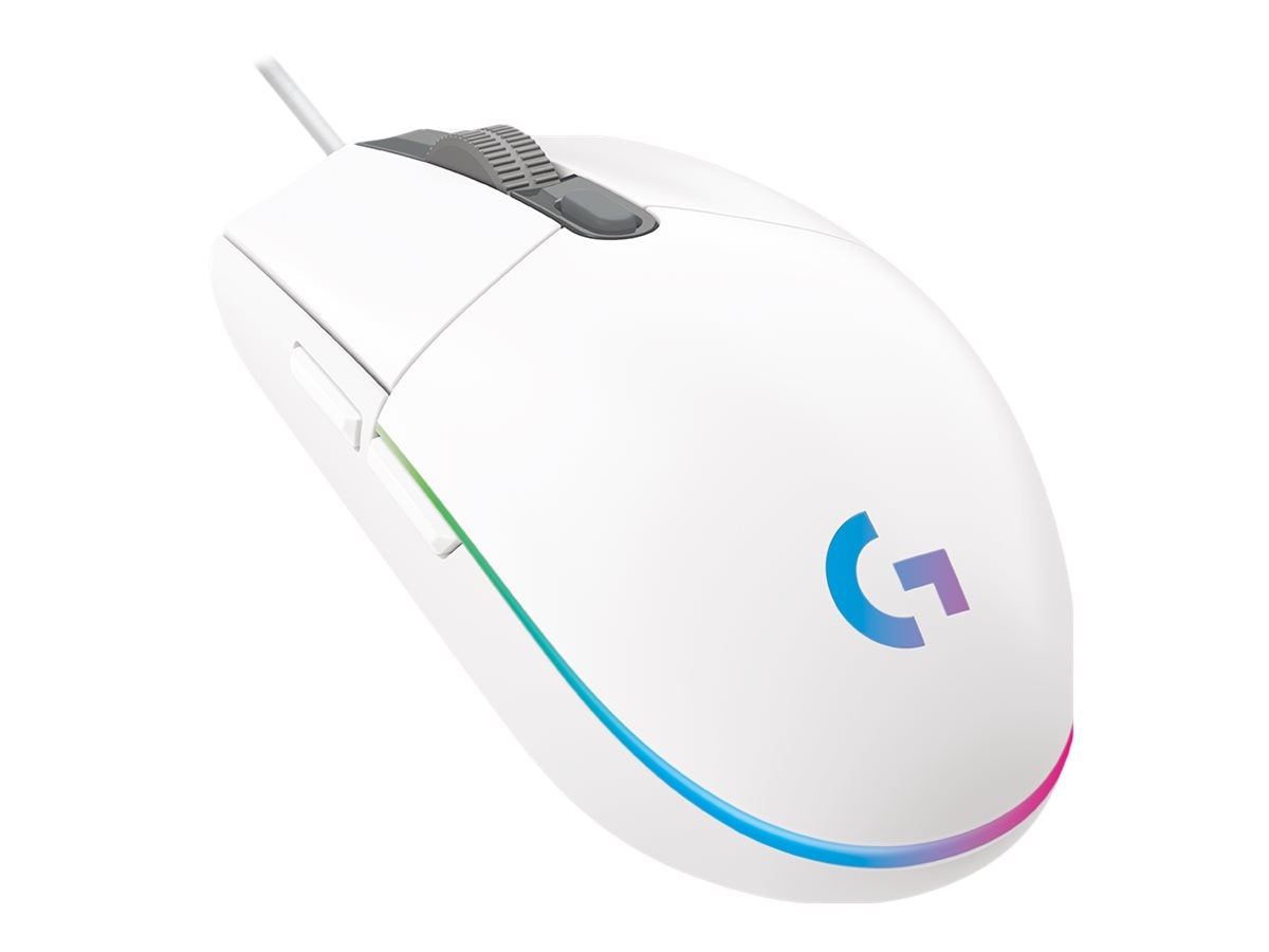 Logitech Gaming Mouse G102 Lightsync Optisk Kabling Hvid Mus - Geekd.dk