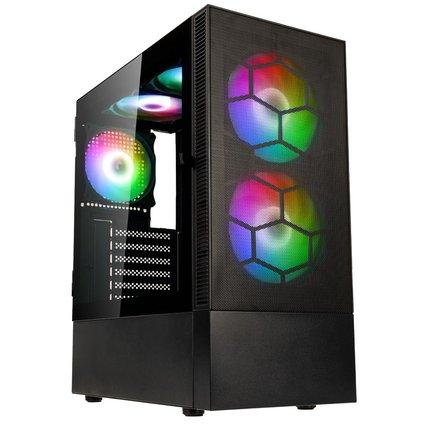 Kolink Observatory Mx Mesh Argb Midi Tower Case - Sort Kabinet - Geekd.dk
