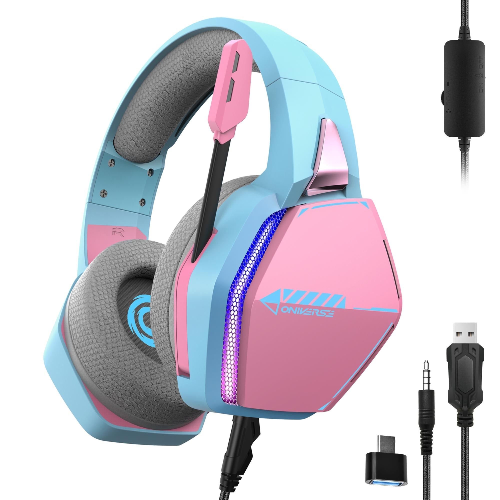 Oniverse Gaming Headset Nebula - Diva Pink Konsol Tilbehør - Geekd.dk