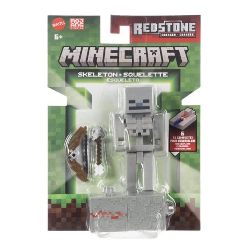 Minecraft Redstone Charged Skeleton Figure Legetøj - Geekd.dk
