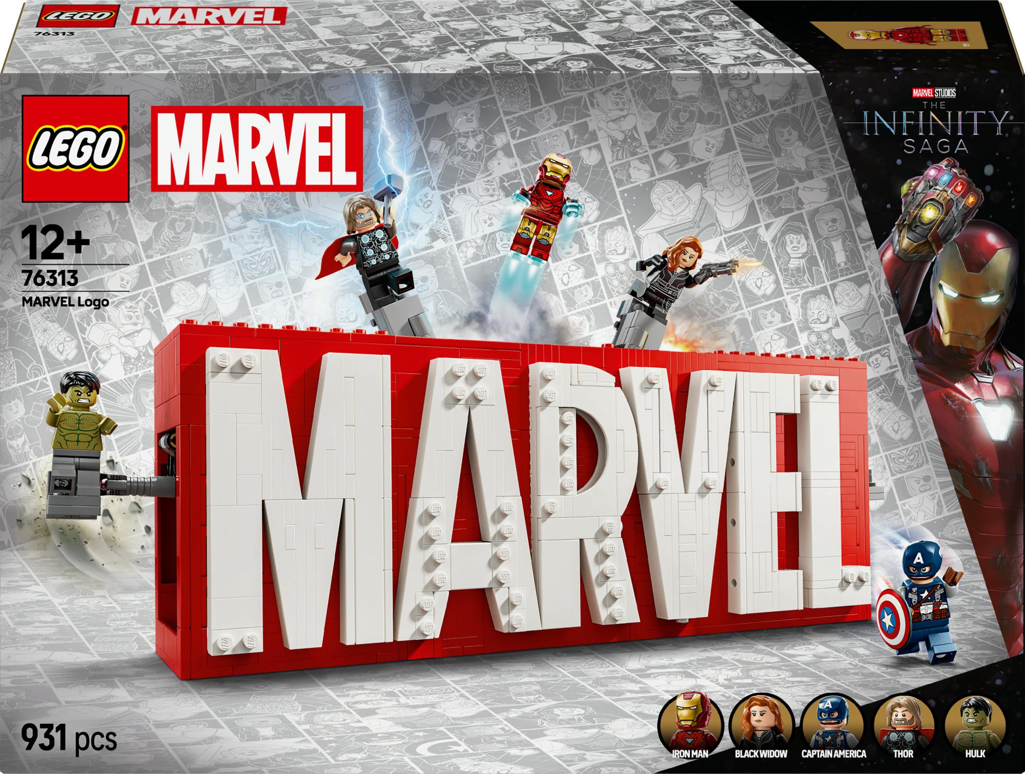 Lego 76313 Marvel Logo & Minifigures - Geekd.dk