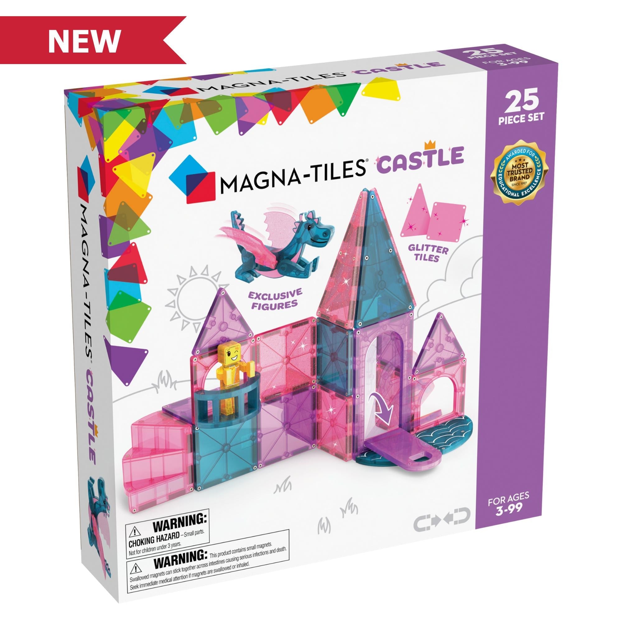 Magna-tiles Castle  -  Magnetisk Byggesæt - Geekd.dk