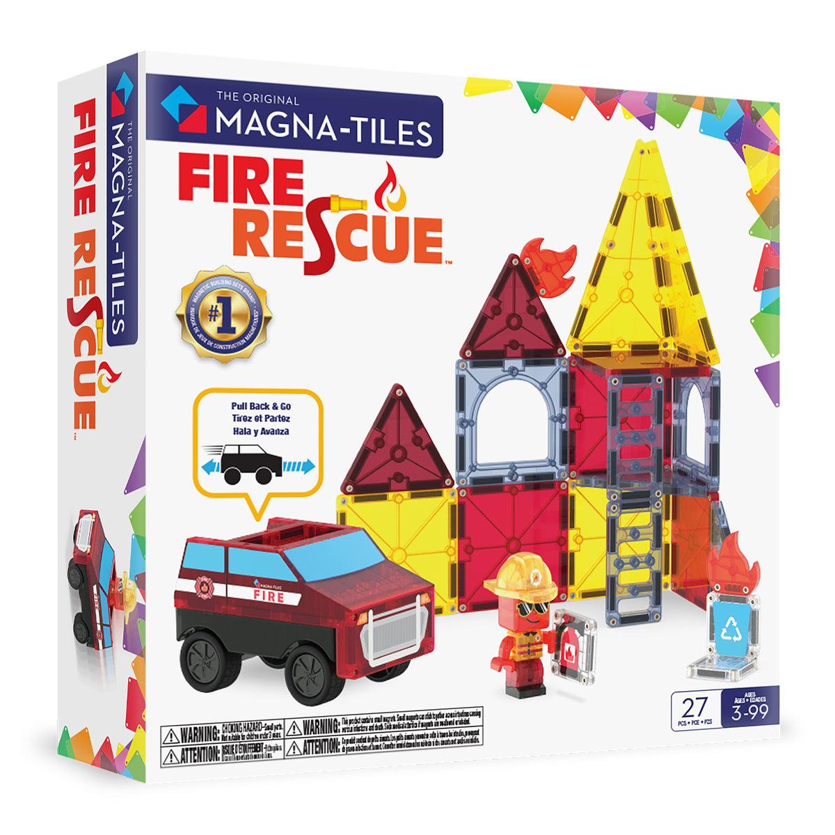 Magna-tiles Fire Rescue  -  Magnetisk Byggesæt - Geekd.dk