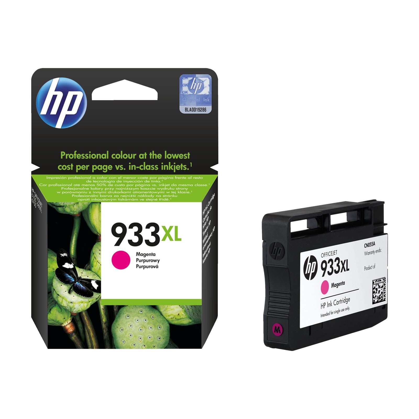 Hp 933xl Magenta Blækpatron Cn055ae