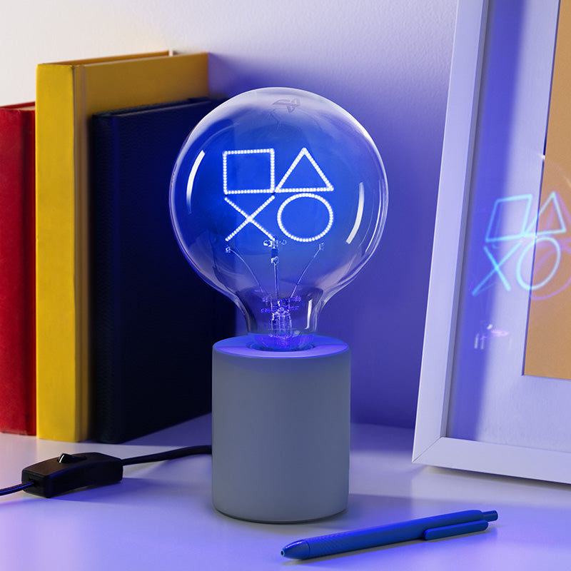 Playstation Led Neonpære Lampe - Geekd.dk