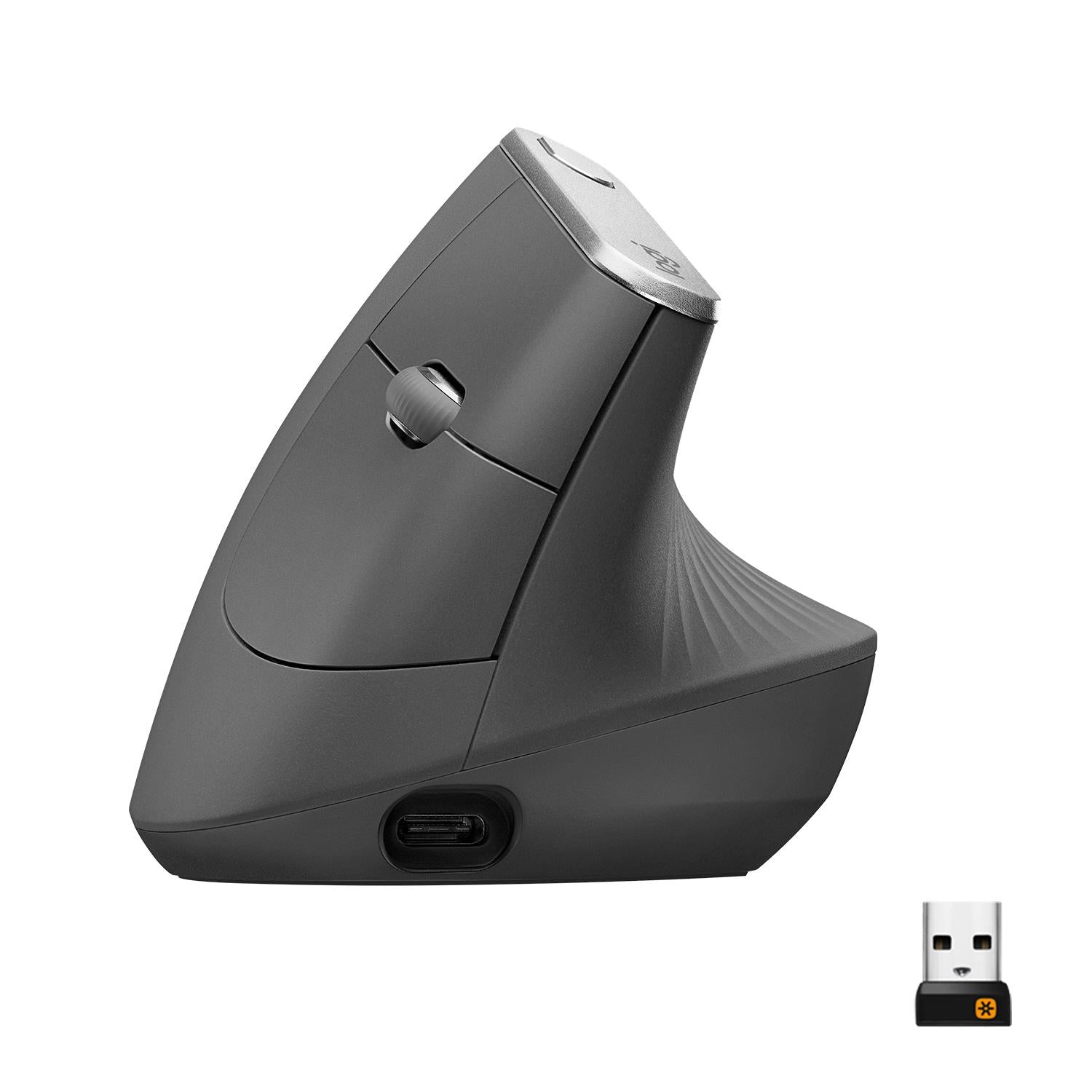 Logitech - Mx Vertical Advanced Ergonomic Mouse Graphite Mus - Geekd.dk