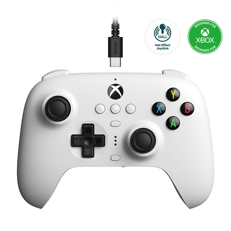 8bitdo Ultimate Kablet Controller Til Xbox Hall Ed/hvid - Geekd.dk