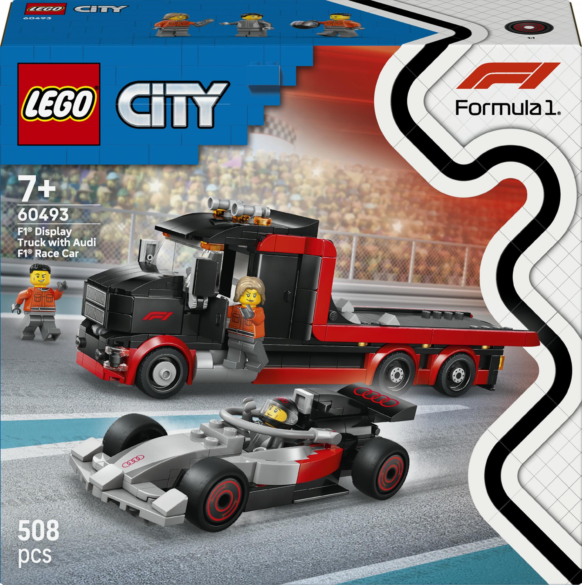 Legoâ® City - F1 Lastbil Med Audi F1-racerbil - Geekd.dk