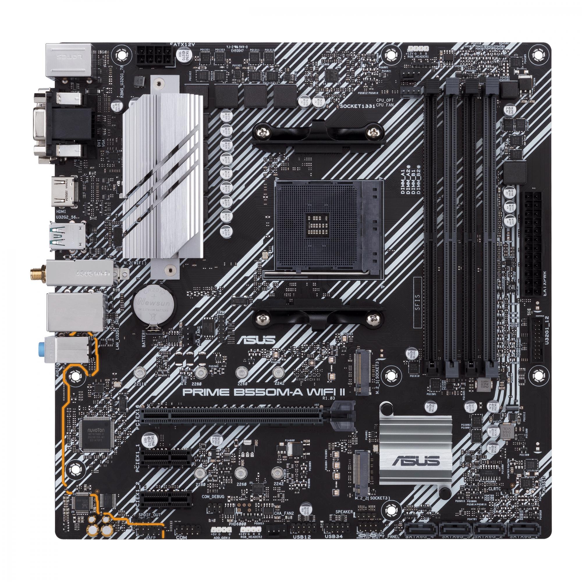 Asus Prime B550m-a (wi-fi) Ii (matx, B550, Am4) Bundkort - Geekd.dk