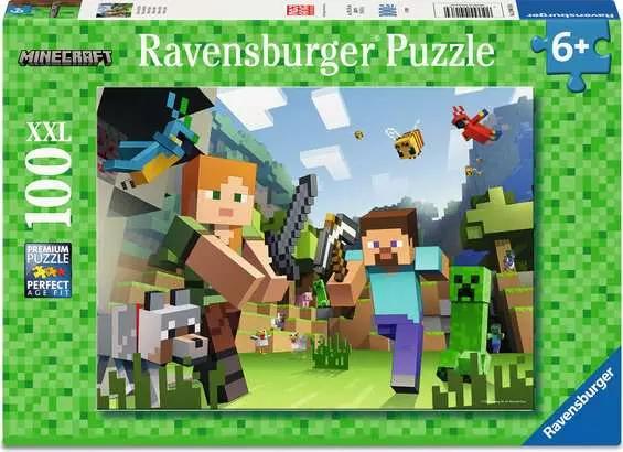 Ravensburger Minecraft Steve & Alex  -  Børnepuslespil - Geekd.dk
