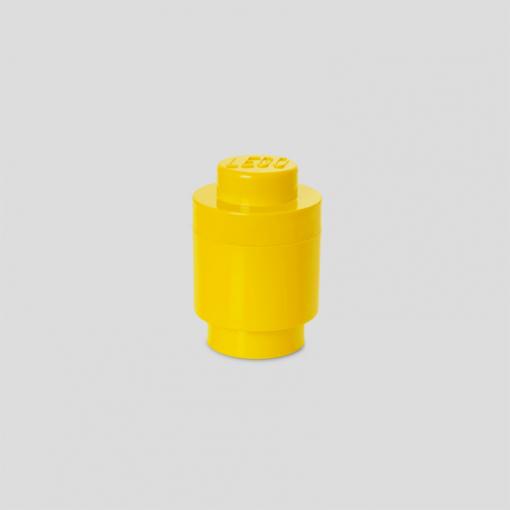 Room Copenhagen Lego Storage Brick 1 Round Yellow - Rc40301732 Opbevaringskasse - Geekd.dk