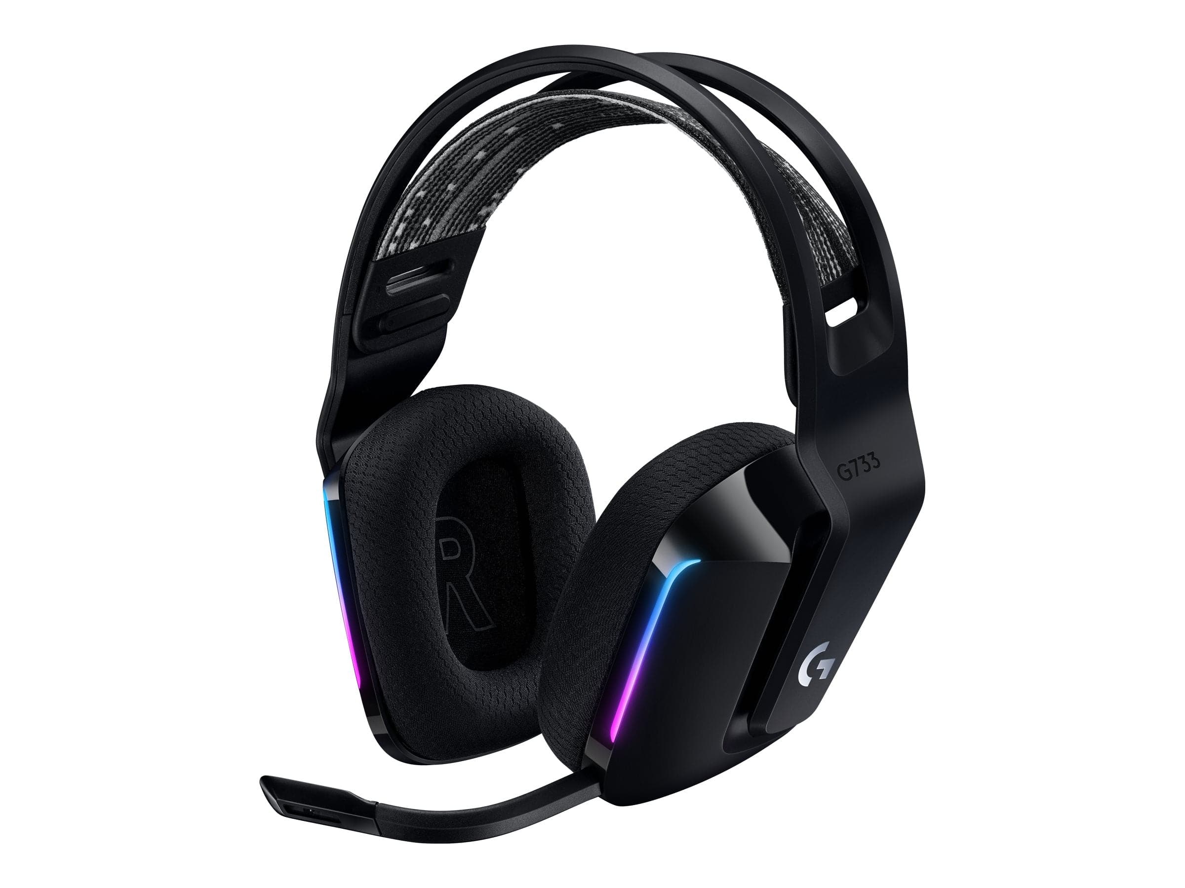 Logitech G G733 Lightspeed Wireless Rgb Sort Headset - Geekd.dk