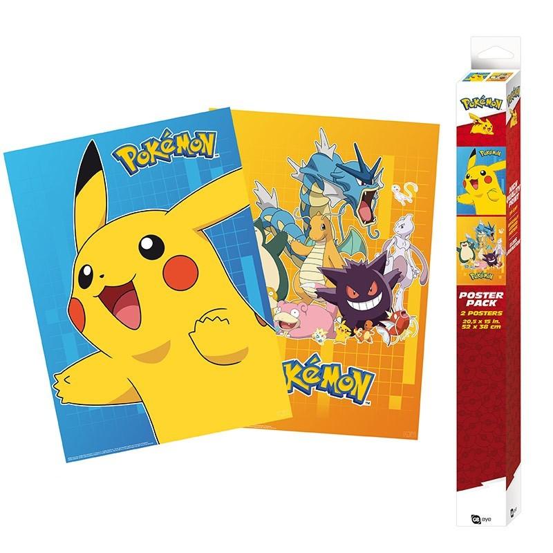 Pokemon - Set 2 Posters - Colourful Characters (52x38) Merchandise - Geekd.dk